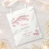 Elegante kersenbloesem bruiloft bedankzakje (Geknipt)