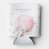 Elegante kersenbloesem bruiloft blikjeskoeler (Voorkant)