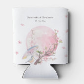 Elegante kersenbloesem bruiloft blikjeskoeler (Achterkant)