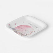 Elegante kersenbloesem bruiloft papieren bordje (Gebogen)