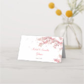 Elegante kersenbloesem bruiloft plaatskaartje (Voorkant)