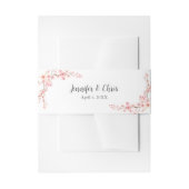 Elegante kersenbloesem bruiloft uitnodigingen wikkel (Voorkant Voorbeeld)