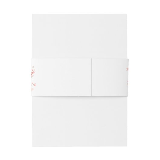 Elegante kersenbloesem bruiloft uitnodigingen wikkel (Achterkant Voorbeeld)