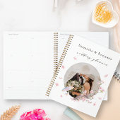 Elegante kersenbloesem foto bruiloft planner