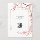 Elegante Kersenbloesem Informatiekaartje (Achterkant)