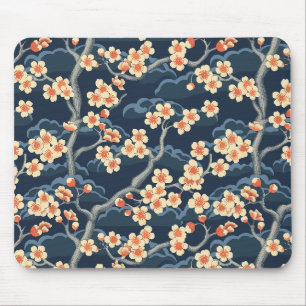 Elegante kersenbloesem naadloos patroon (11) muismat