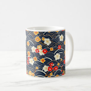Elegante kersenbloesem naadloos patroon (12) koffiemok