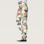Elegante kersenbloesem naadloos patroon (14) leggings (Links)
