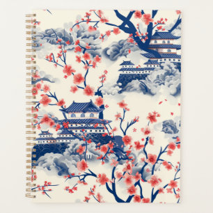 Elegante kersenbloesem naadloos patroon (15) planner