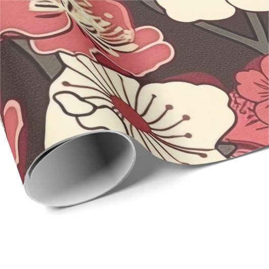 Elegante kersenbloesem naadloos patroon (16) cadeaupapier (Rol Hoek)