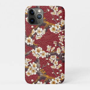 Elegante kersenbloesem naadloos patroon (17) Case-Mate iPhone case