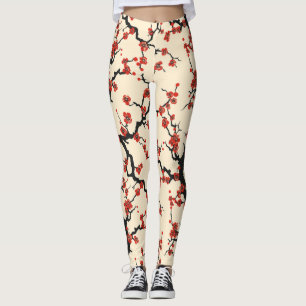 Elegante kersenbloesem naadloos patroon (1) leggings