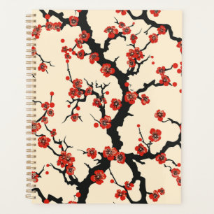 Elegante kersenbloesem naadloos patroon (1) planner