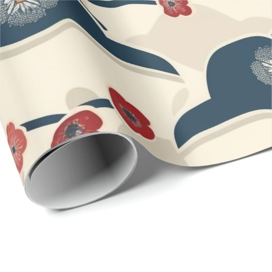 Elegante kersenbloesem naadloos patroon (2) cadeaupapier (Rol Hoek)