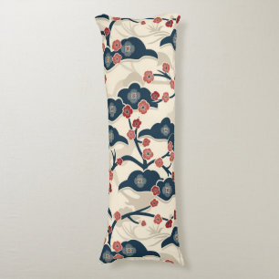 Elegante kersenbloesem naadloos patroon (2) lichaamskussen