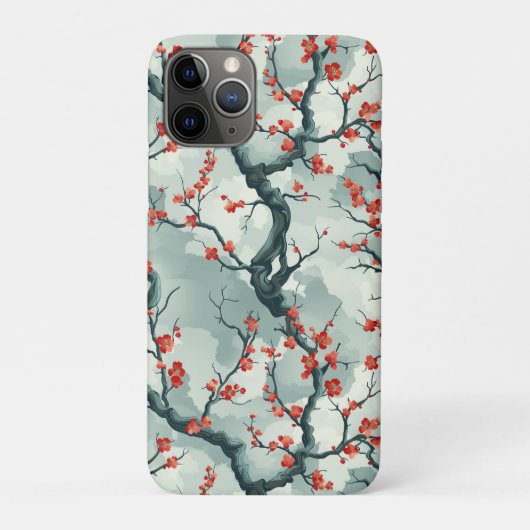 Elegante kersenbloesem naadloos patroon (7) Case-Mate iPhone case (Achterkant)