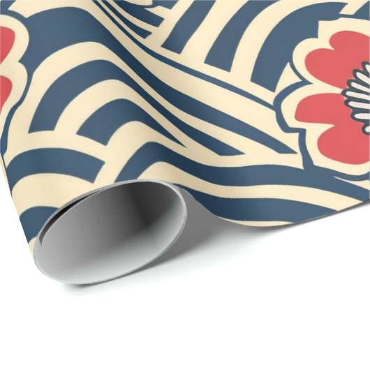 Elegante kersenbloesem naadloos patroon (8) cadeaupapier (Rol Hoek)