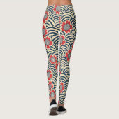 Elegante kersenbloesem naadloos patroon (8) leggings (Achterkant)