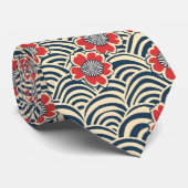 Elegante kersenbloesem naadloos patroon (8) stropdas (Opgerold)