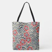 Elegante kersenbloesem naadloos patroon (8) tote bag (Achterkant)
