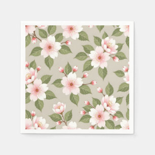 Elegante kersenbloesem naadloos patroon servet