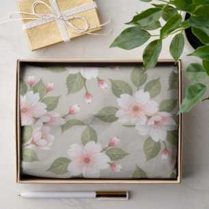 Elegante kersenbloesem naadloos patroon tissuepapier