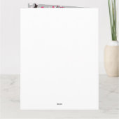 Elegante Kersenbloesem Roze Witte Bloemige Verjaar Kaart (Achterkant)