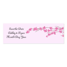 Elegante Kersenbloesem Save the Date