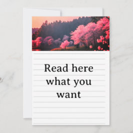 Elegante Kersenbloesem Trouwuitnodiging - Romantis Kaart