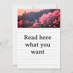 Elegante Kersenbloesem Trouwuitnodiging - Romantis Kaart