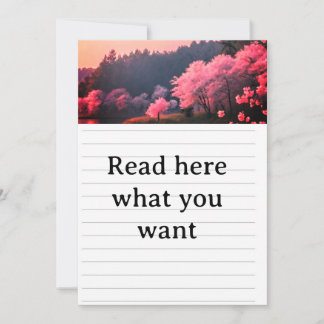 Elegante Kersenbloesem Trouwuitnodiging - Romantis Kaart