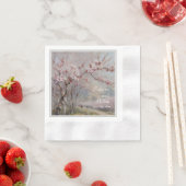 Elegante Kersenbloesem Watercolor Trouw  Servet (Insitu)