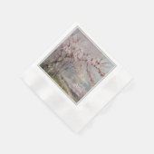 Elegante Kersenbloesem Watercolor Trouw  Servet (Hoek)