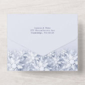 Elegante kerst 4 foto begroeting vakantie Kaart (Achterkant)