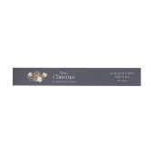 Elegante Kerst Adres Label Sticker (Individueel)