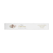Elegante Kerst Adres Label Sticker (Individueel)