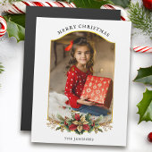 Elegante Kerst Bloemen Bogen Foto