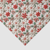 Elegante kerst bloemen tissuepapier (Detail)