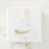 Elegante kerst bloemen vakantie bedankjes labels (In situ)