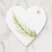 Elegante kerst bloemen vakantie bedankjes labels (Achterkant)