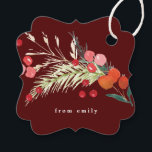 Elegante kerst bloemen vakantie bedankjes labels<br><div class="desc">🏷️ Voeg een laatste vleugje schoonheid en elegantie toe aan uw cadeaus met mijn cadeau-labels. Deze prachtige labels zijn de perfecte manier om uw liefde en aandacht voor detail uit te drukken, waardoor uw geschenken nog specialer worden. ___________________________ ***Dit ontwerp maakt deel uit van een kerstvakantie collectie*** Stap in een...</div>