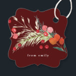 Elegante kerst bloemen vakantie bedankjes labels<br><div class="desc">🏷️ Voeg een laatste vleugje schoonheid en elegantie toe aan uw cadeaus met mijn cadeau-labels. Deze prachtige labels zijn de perfecte manier om uw liefde en aandacht voor detail uit te drukken, waardoor uw geschenken nog specialer worden. ___________________________ ***Dit ontwerp maakt deel uit van een kerstvakantie collectie*** Stap in een...</div>