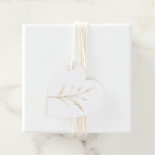 Elegante kerst bloemen vakantie bedankjes labels (In situ)