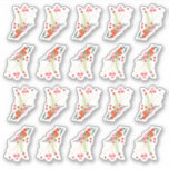 Elegante kerst bloemen vakantie sticker<br><div class="desc">___________________________ ***Dit ontwerp maakt deel uit van een kerstvakantie collectie*** Stap in een wereld van tijdloze vakantie charme met mijn "Feestelijke Flora: Christmas Splendor Poinsettia Delight" collectie. 🌸🎄 Omhels de magie van het seizoen met een boeiende mix van bloemblaadjes, weelderige groene dennenbladeren, sierlijke rode bessen en de betoverende tinten van...</div>