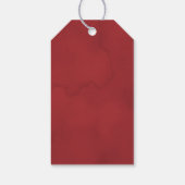 Elegante Kerst Bloemen Winter Huwelijksgunst Cadeaulabel (Achterkant)