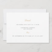 Elegante kerst bloemenrepetitie diner Kaart (Achterkant)