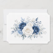 Elegante Kerst Bloemstuk Oefendiner Kaart (Achterkant)