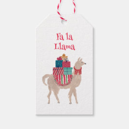 Elegante kerst Brownstones met de hand geïllustree Cadeaulabel