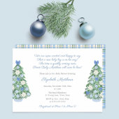 Elegante Kerst Chinoiserie Gedicht Jongen Baby Bor Kaart