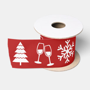 Elegante Kerst Clip Arts Satijnen Lint